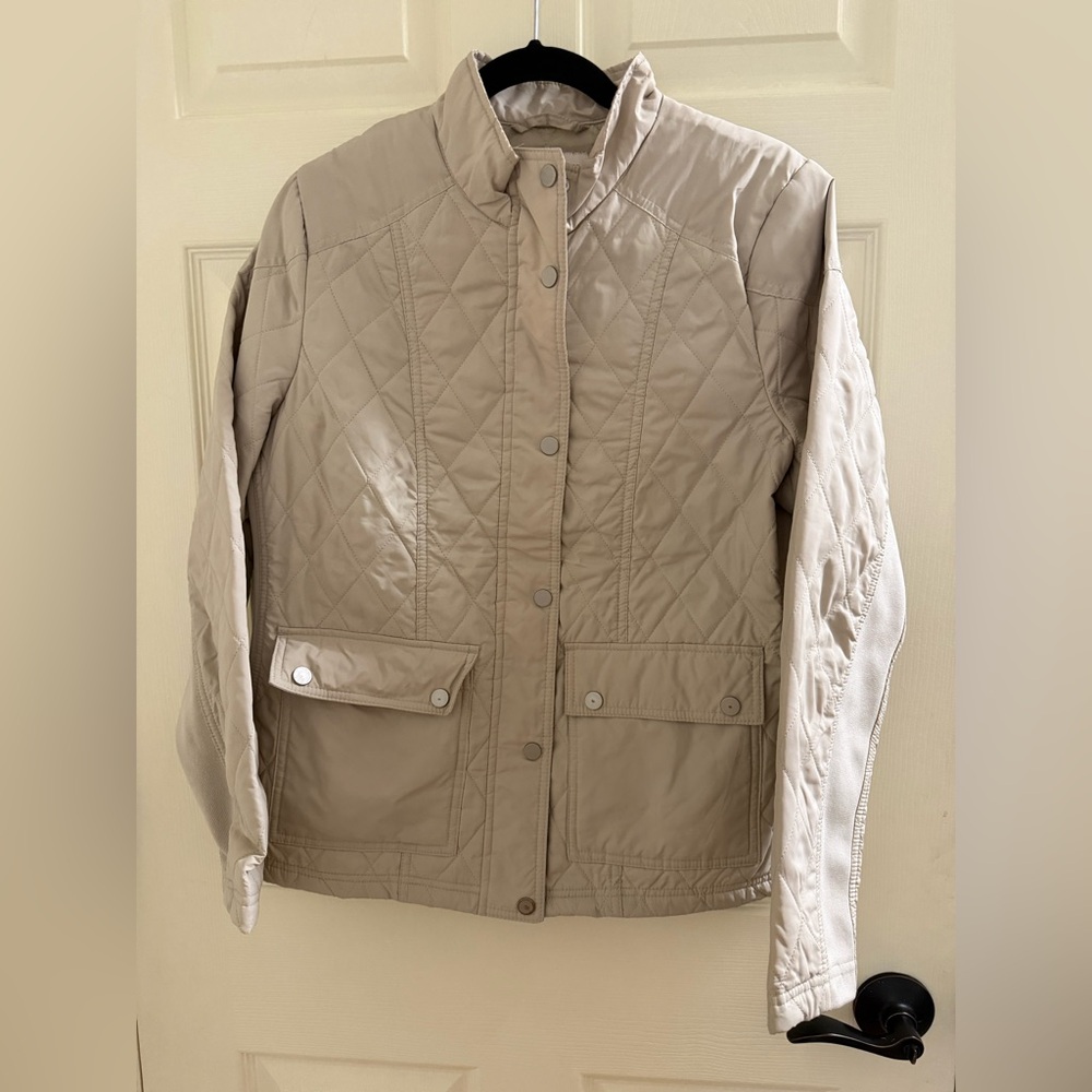 a new day Quilted Beige Utility Jacket